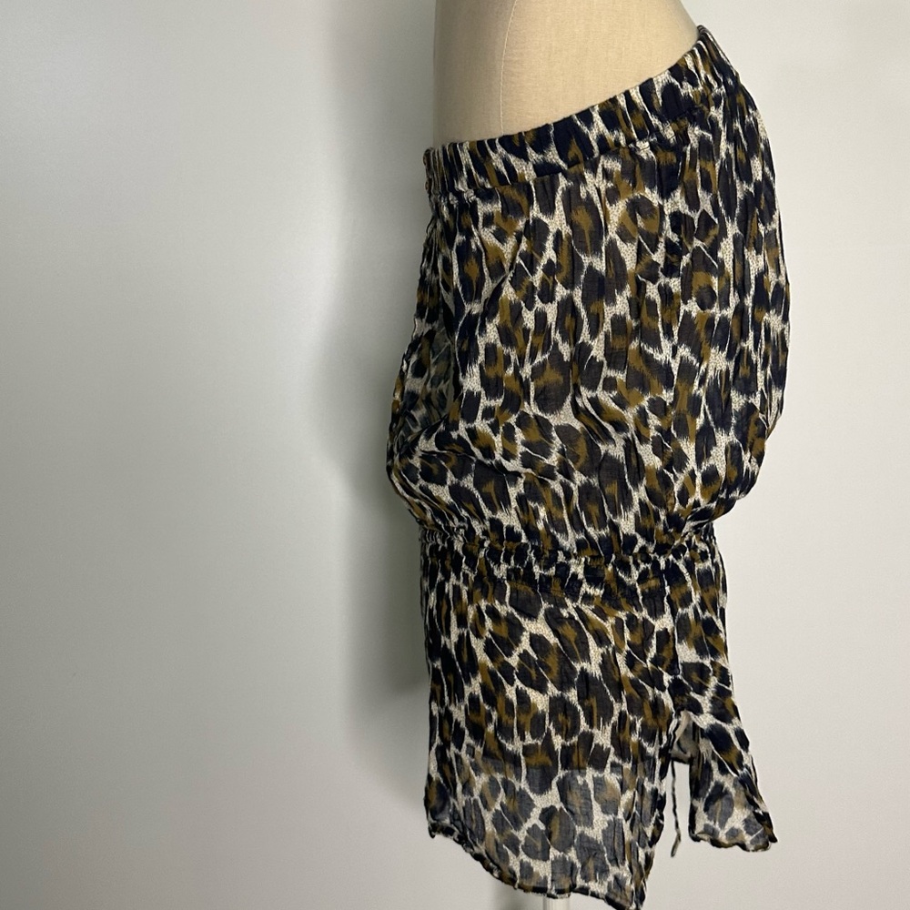Forever21 animal print strapless top cover up Medium - Picture 3 of 16